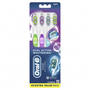 Набор мягких зубных щеток Oral-B 35 Soft Bristles 3D Vivid Toothbrush (4 щетки)